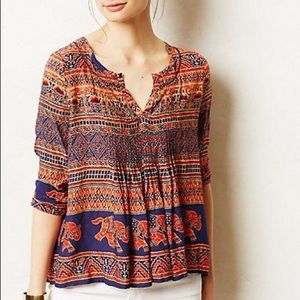 Anthropologie Mahdia Peasant Top